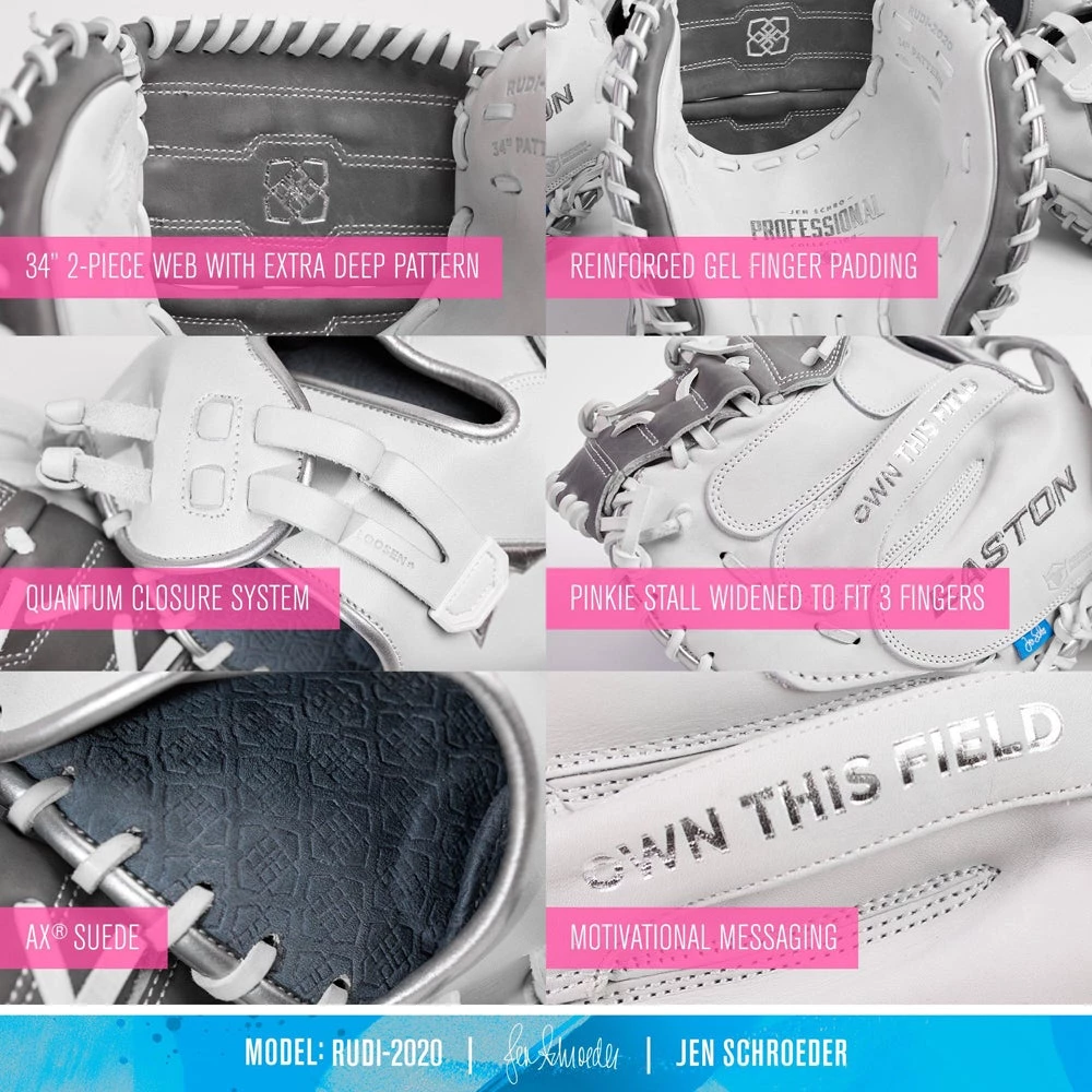 Discount 🤩 Easton Jen Schroeder Professional Collection Signature Series 34" Fastpitch Catcher's Mitt: RUDI2020 🔥 5 Discount 🤩 Easton Jen Schroeder Professional Collection Signature Series 34" Fastpitch Catcher's Mitt: RUDI2020 🔥 - Image 3