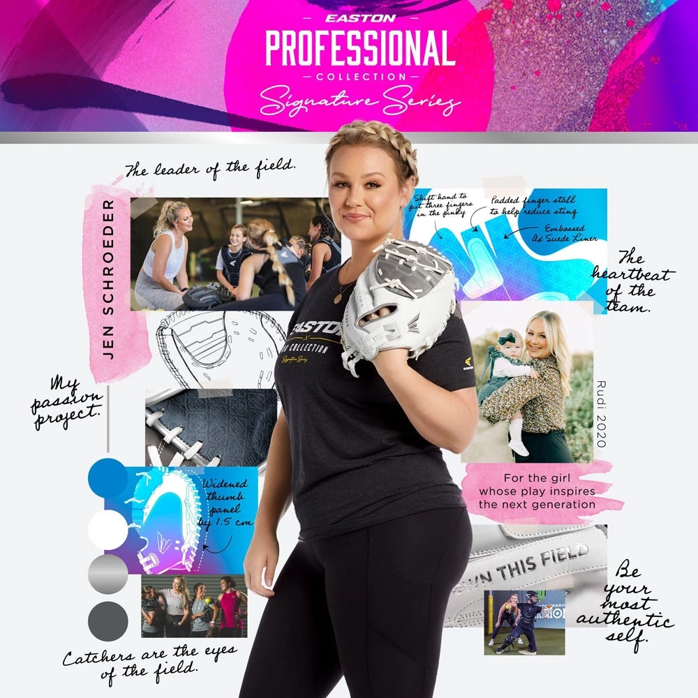 Discount 🤩 Easton Jen Schroeder Professional Collection Signature Series 34" Fastpitch Catcher's Mitt: RUDI2020 🔥 6 Discount 🤩 Easton Jen Schroeder Professional Collection Signature Series 34" Fastpitch Catcher's Mitt: RUDI2020 🔥 - Image 4